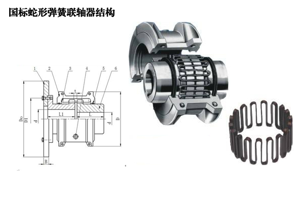 国标蛇形弹簧联轴器