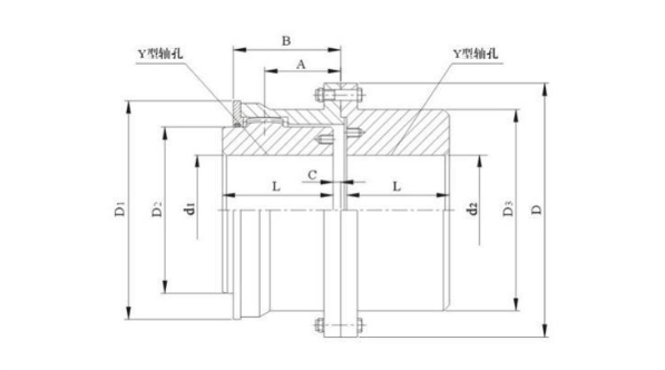 鼓形齿式联轴器结构图