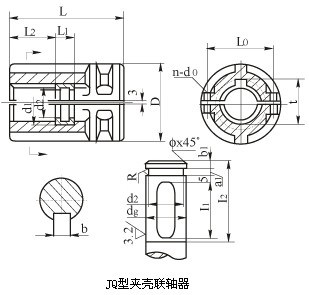 JQ夹壳联轴器尺寸