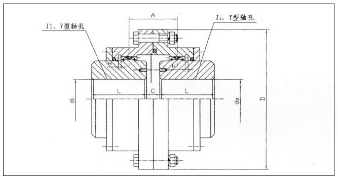 鼓形齿式联轴器结构图